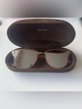TOM FORD Glass Case + generic pair of sunglasses